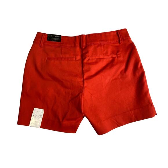 The Limited Red Tailored 5" Shorts Women's Size 4 NWT - Picture 2 of 10